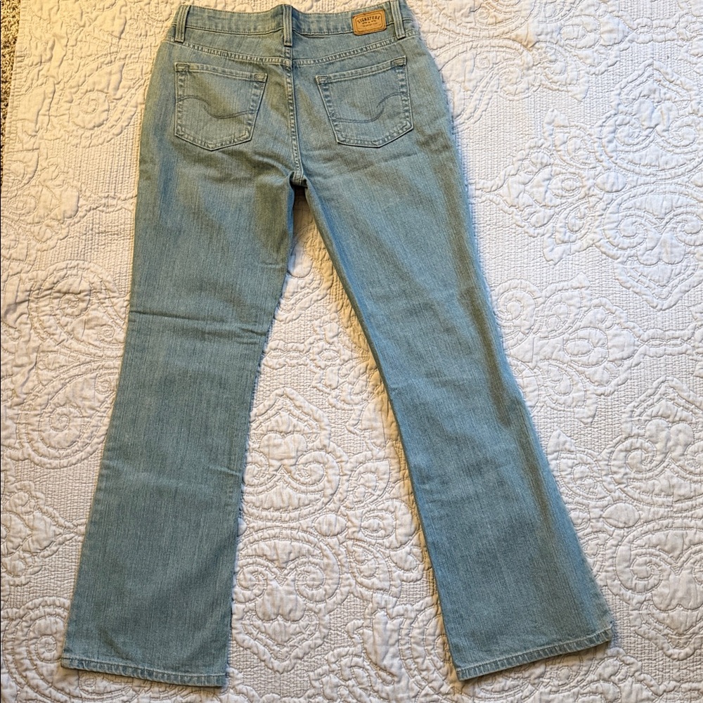 NWOT Women’s Levi Strauss Signature Low Rise Bootcut Jeans Misses Size 8 Blue - Picture 5 of 8